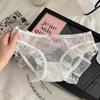 Mori Girl Mesh Ruffle Princess Triangle Women's Panties - Cute & Sexy Transparent Design