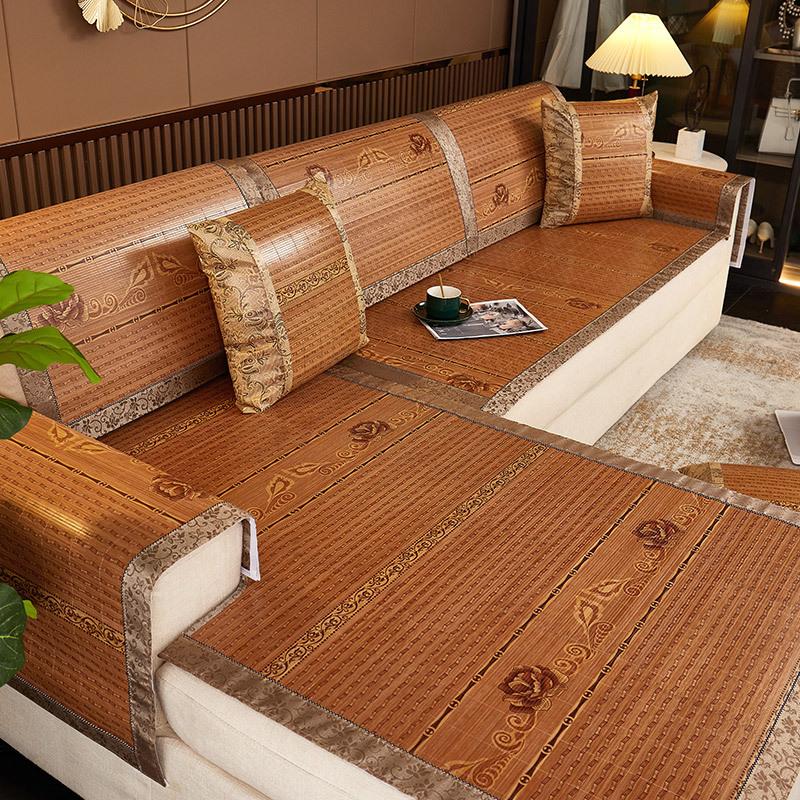 Летний бамбуковый коврик, подушка для дивана, нескользящий коврик, подушка для сиденья, бамбуковая подушка, летняя гостиная, подушка для сиденья из массива дерева, бамбуковая подушка