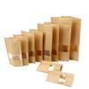 10Pcs Kraft Paper Bag Stand Up Pouch Food Zip Lock Packaging