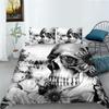 Bedspread Skulll Comforter Cover Youth Duvet Cover Set Soft Bedroom Decor
