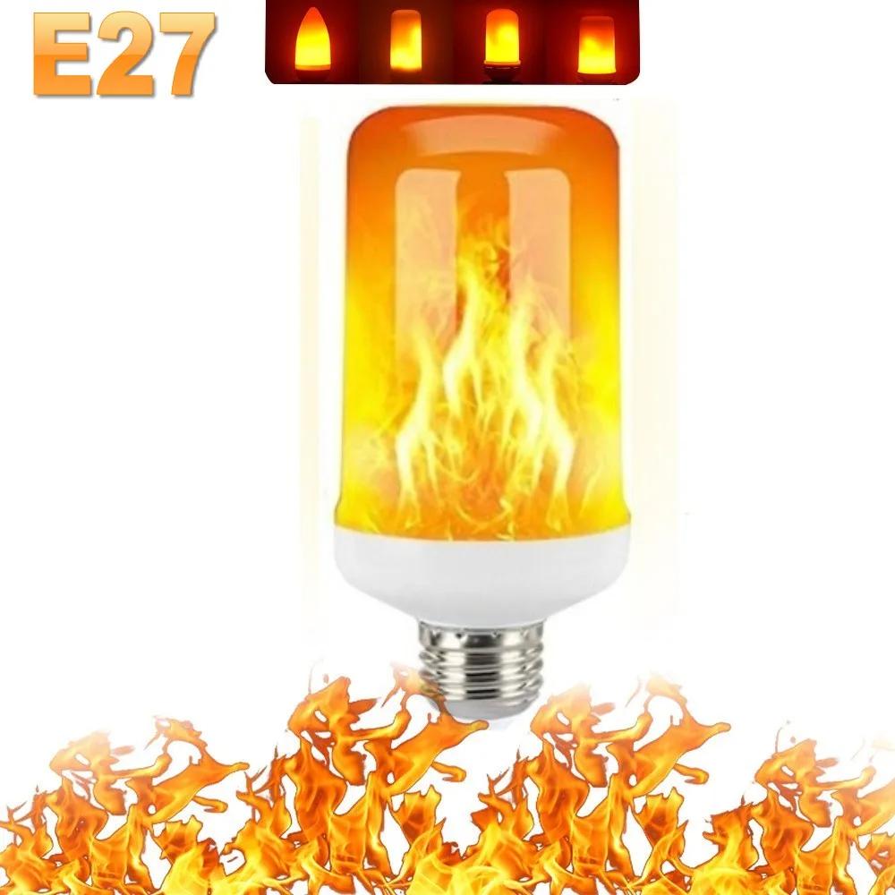 LED Flame Light Bulbs E17 E11 Party LED Flame Effect Light Lights Bulb LED Dynamic Flame Light KTV Festival Garden Decor light