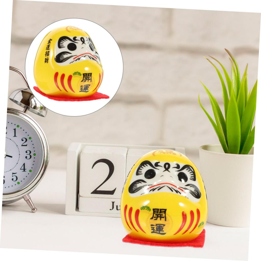 BESTOYARD Дарума Дарума Фигурка манящая кошка Интерьер Талисман на удачу Японский стиль Украшение для входа Подарок на Новый год Керамическое ремесло Интерьер автомобиля