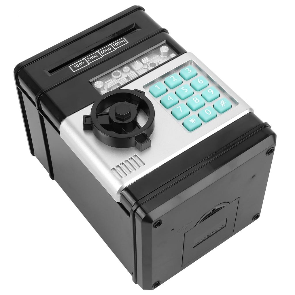 Электронная Копилка Моделирование Банкомат Пароль Копилка Наличные Монеты Сберегательная Коробка Подарок для KidBlack