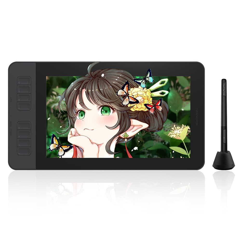 GAOMON PD1161 IPS LCD Tablet with Tilt 8192 Pressure Sensitivity Compatible with macOS and Compact LCD Pen Tablet for or Ideal for Beginners 11.6-inch