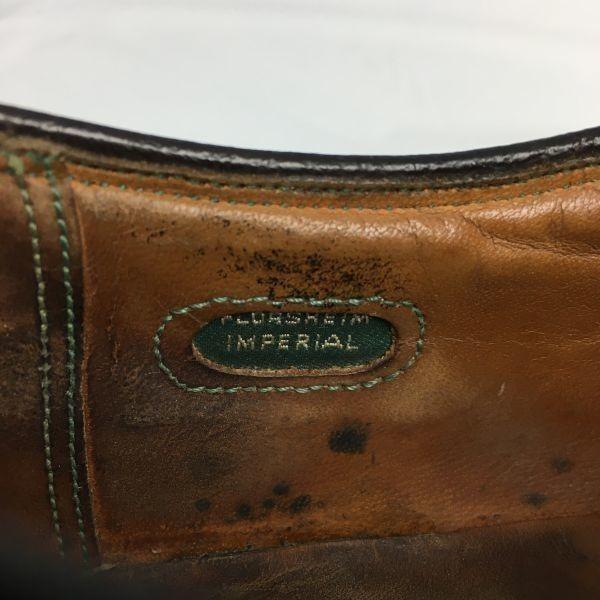 1963 Made? FLORSHEIM Kenmoor Long Wingtip Shoes Black Size 26.027.0 Vintage Imperial Men's(USED)