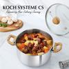 Суповая кастрюля из нержавеющей стали объемом 4/6 кварт с крышкой, антипригарная кастрюля для бульона, тушения, варки пасты, супа, спагетти, подходит для всех плит