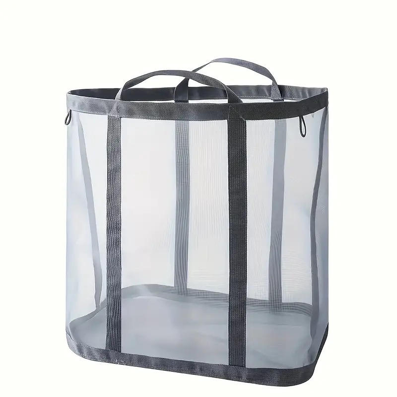 1 шт. Складная сетчатая корзина для белья с ручками, настенная корзина для грязной одежды для дома, корзины для белья