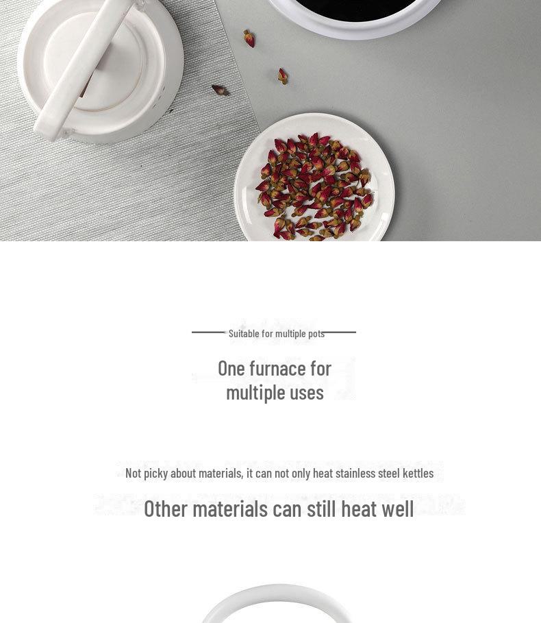 Компактная электрическая керамическая плита для приготовления чая и воды на 110 В, мини-индукционная плита с чугунным чайником