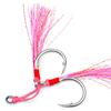High Carbon Steel Slow Jigging Hooks with Blood Grooves 2 Pairs Pack for Sea Fishing and Boat Fishing
