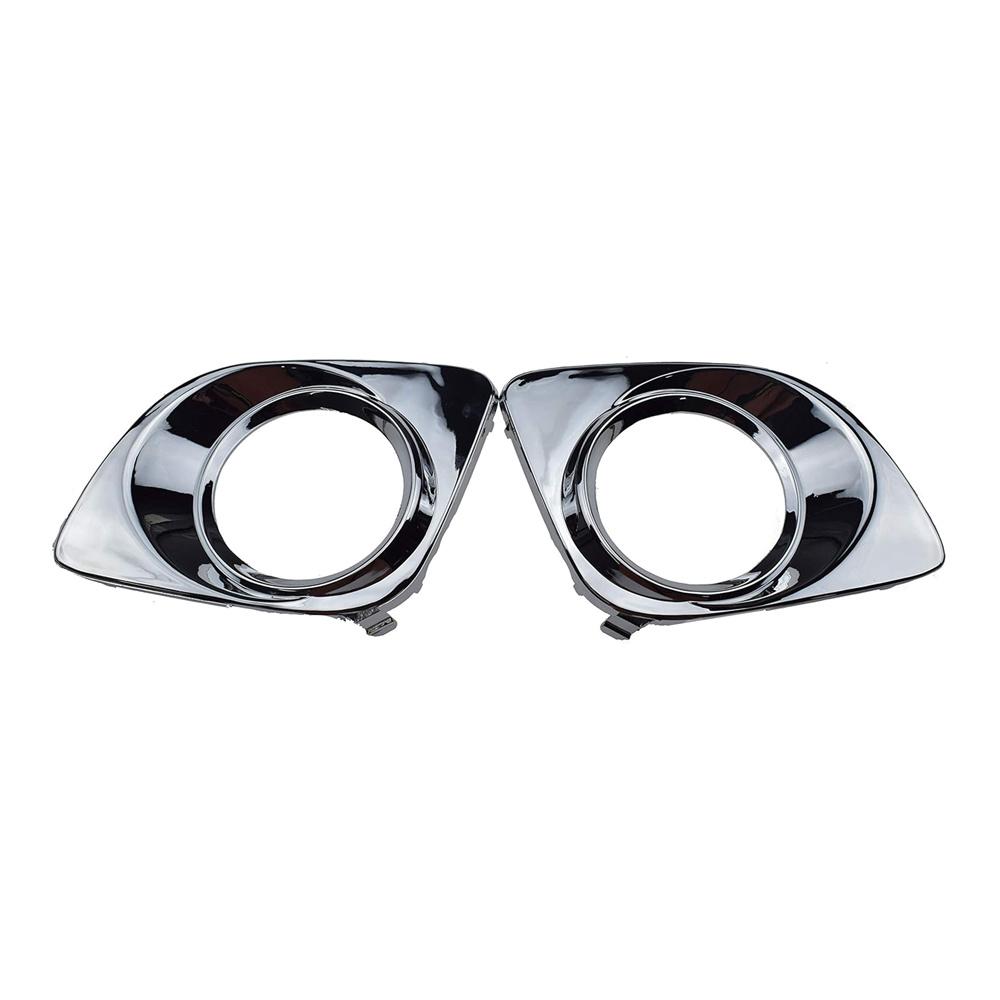 Левая и правая хромированные накладки на противотуманные фары переднего бампера подходят для Toyota Venza 2009-2012