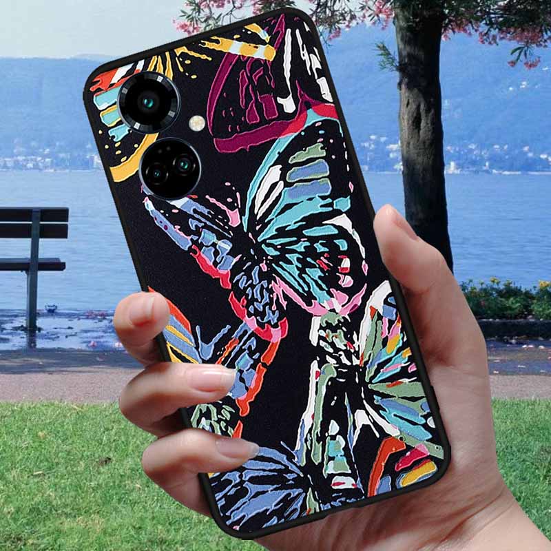 Чехол для Tecno Camon 19 Camon19 Neo 3D Рельефный Тисненый Чехол для Телефона Для Tecno Camon 19 Pro 4G 5G Neo Мягкий Силикон Мультяшный