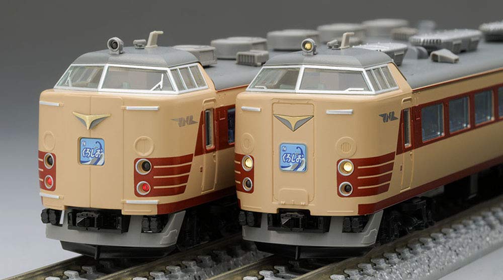 TOMIX N Gauge 485 Series Limited Express Train Kuroshio Set 4 Cars 98384 Железнодорожная модель поезда