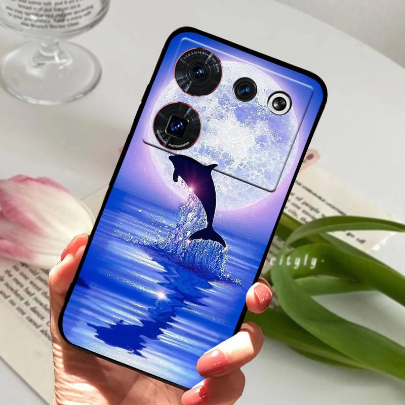 Чехол для ZTE nubia Z50 Ultra, чехол, мягкая печать, силикон, ТПУ, черный бампер, крышка для задней панели телефона ZTE nubia Z60 Ultra, Coque z50Ultra