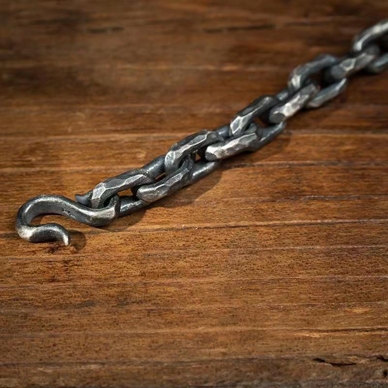 Серебряный цвет, национальный тренд, мужской браслет, модный индивидуальный конский кнут, цепочка, смелый браслет, мужской шестиугольный браслет