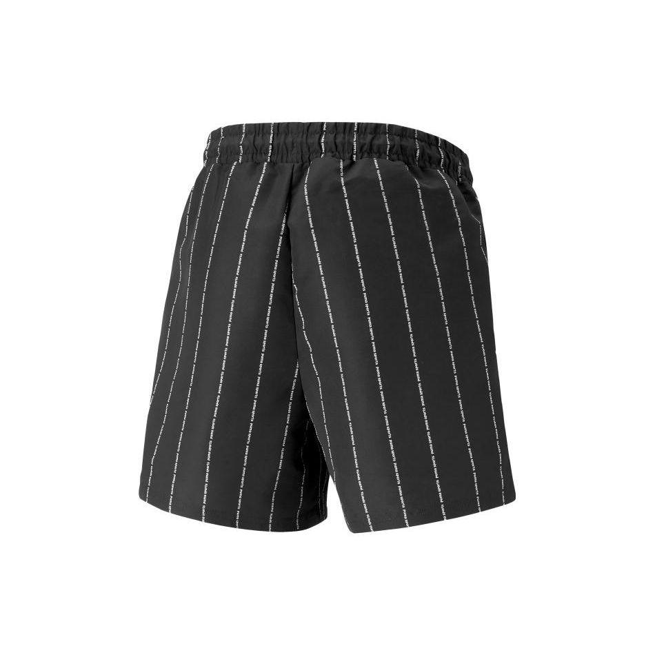 Puma Повседневные шорты с принтом в виде полосок и букв, на шнуровке, мужские шорты, черные 622538-01