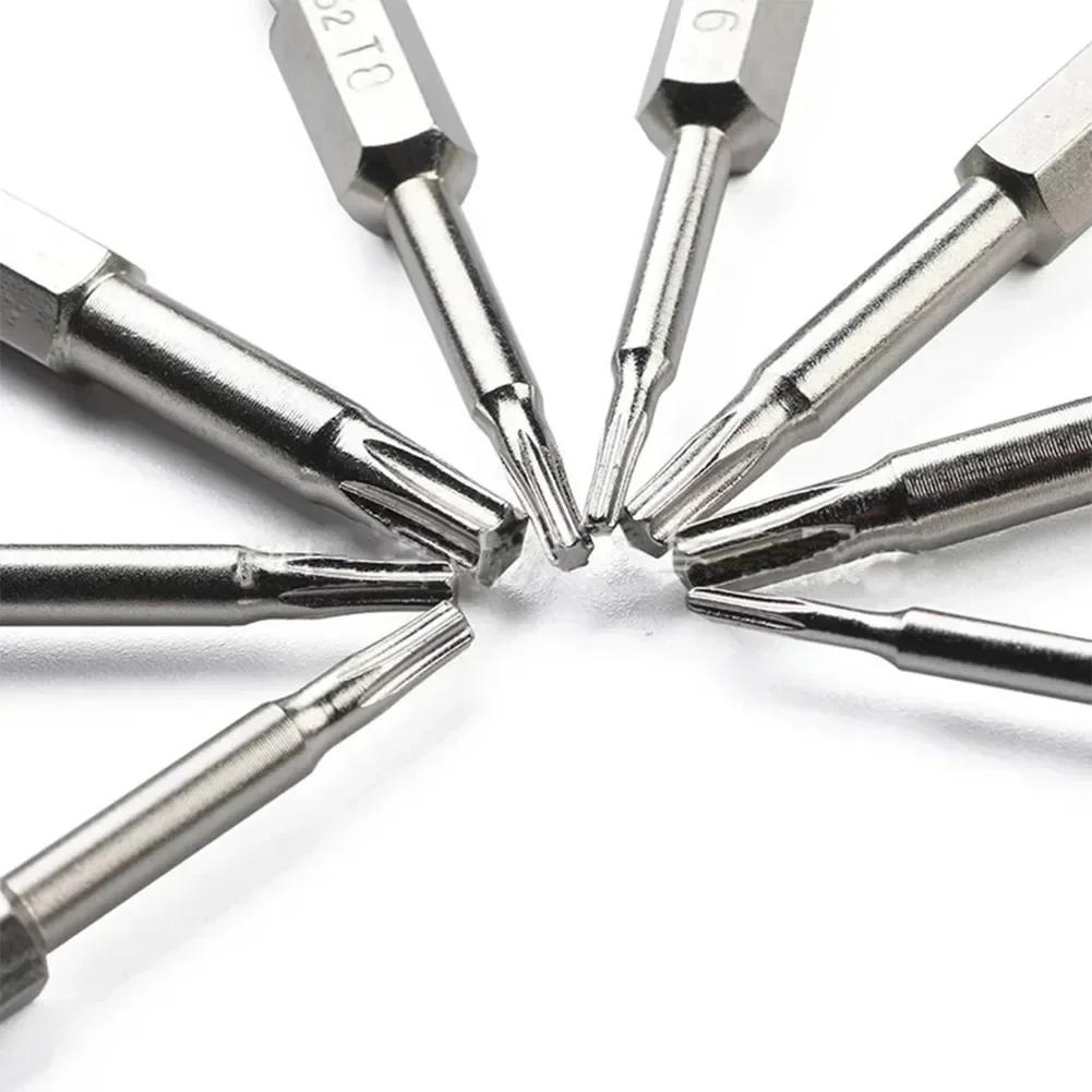 8 шт. Наборы отверток Магнитные Для Torx Набор бит для отвертки 50 мм Длина Для T5-T8 Для T9 Для T10 Для T15 Для T20 Для T25