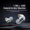 TRN TA1 Наушники-вкладыши 1BA + 1DD Двойной гибридный драйвер HIFI Наушники Металлические наушники-вкладыши с
