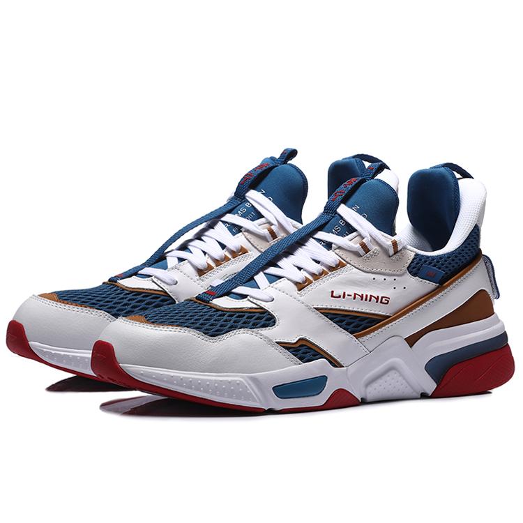Мужские беговые кроссовки Li Ning 001 Низкие Белый/Синий/Красный AGLN227-7