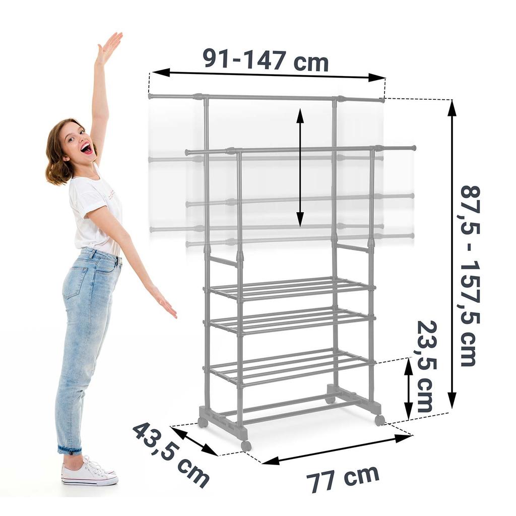 Massido 686300 Clothes Hanger Black