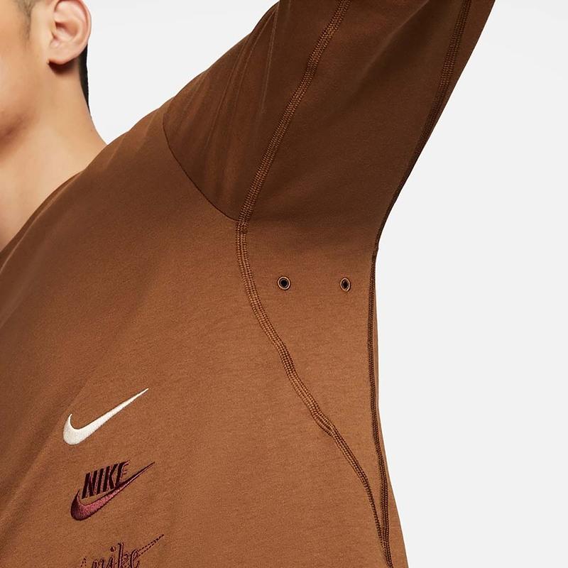 Nike Dri Fit T Shirt Men's Brown FZ6376-281