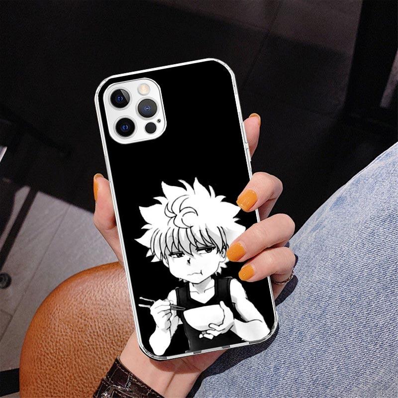 Черно-белый чехол для телефона Hunter X для iPhone 17 Air 16 Pro Max 16E 15 + 14 Plus 11 12 13 Mini 7 8 SE Подарок Печатная крышка Fundas 16 Pr