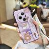 Soft Case Wristband Phone Case For Redmi 14C 4G/14R 5G/A3 Pro 4G/POCO C75 Protective Shockproof Cartoon Waterproof Cute