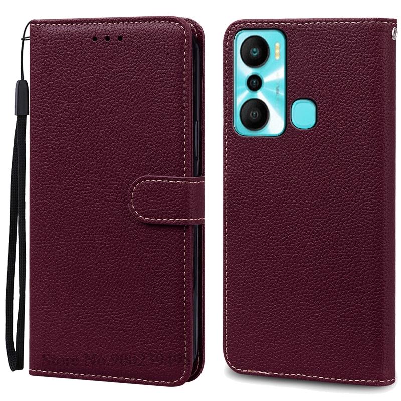Hot 20i Case For Infinix Hot 20i Case Wallet Leather Flip Cover For Infinix Hot 20i Case X665C X665E Phone Cover Coque Fundas