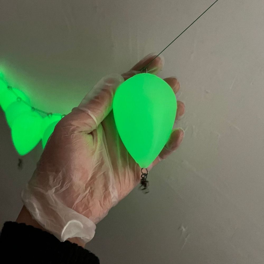 Float Casting Aid Casting Bait Accessory Glow In Fishing Float Noctilucent Float Luminous Egg Float