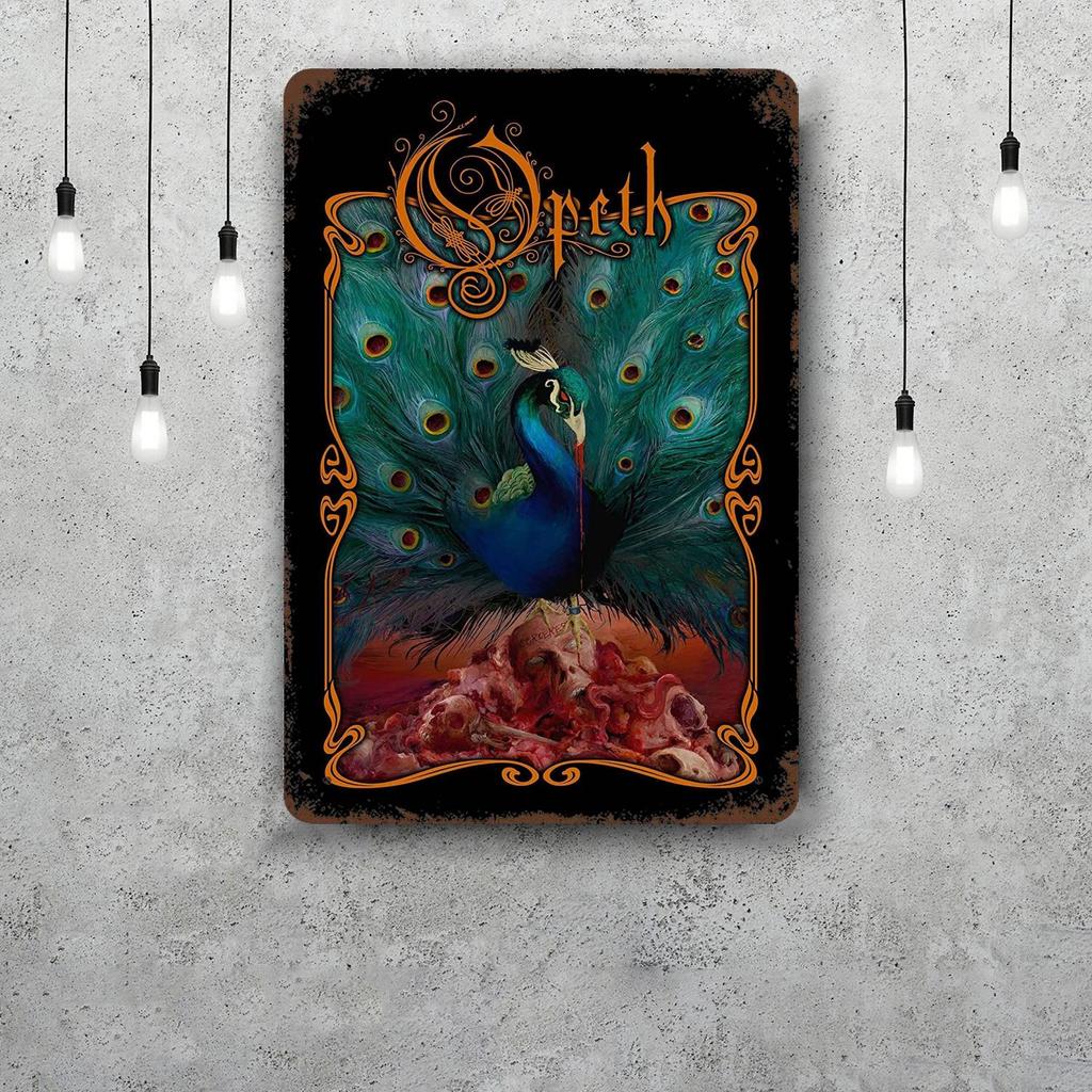 Opeth Vintage Metal Tin Signs Posters Decor Retro Metal Plaque Wall Art Decor for Garage Bar