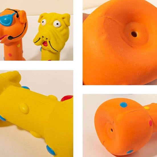 Собака Латексная Жевательная Игрушка Прочная Устойчивая к Укусам Гантель Жевательная Игрушка Очистка Здоровье Полости Рта Предотвратить