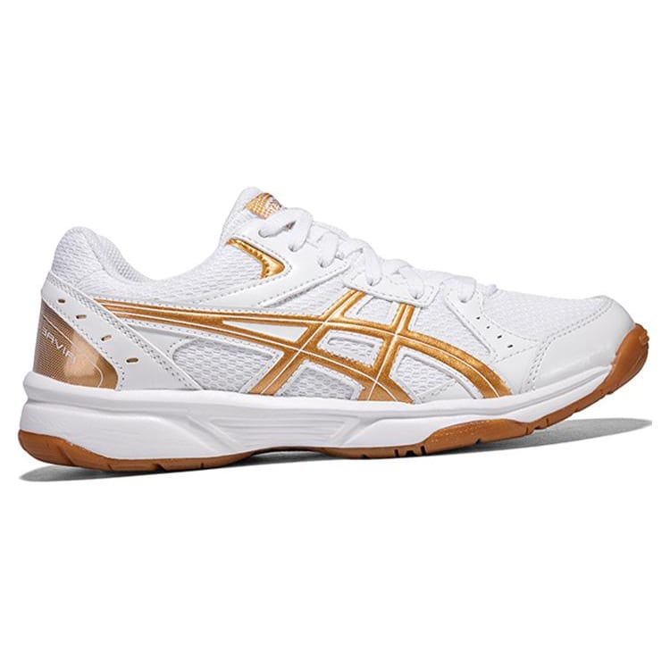 ASICS River CS Abrasion Resistant, Breathable, And Lightweight Support Low top Table Tennis Shoes Men's White Gold 1053A034-103