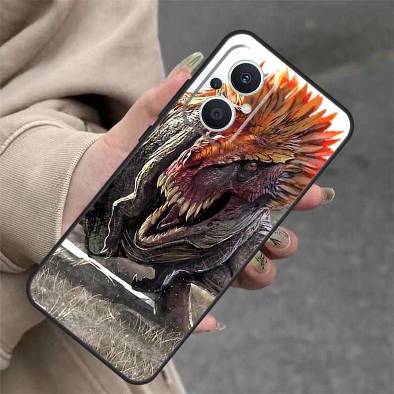 Чехол Динозавр для OPPO Reno 8T 13F 14F 12F 11F 10 12 13 14 Pro 7 8 Lite OPPO Find X8 X6 X9 Pro