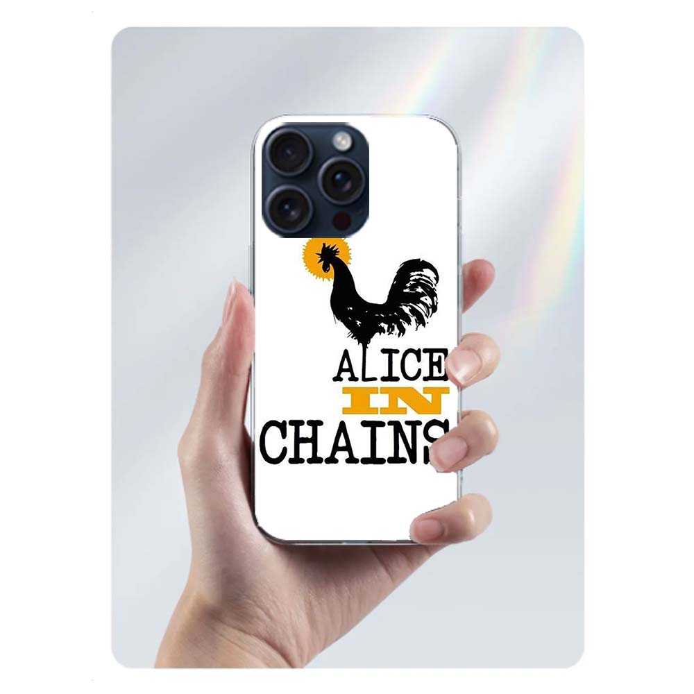 Rock Band Alice In Chains Clear Phone Case For Iphone 17 Air 16 Pro Max 15 Pro 14 Plus 17E 16E 11 13 12 Mini Cover Cases Fundas