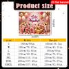 1 2D flat Spanish Mother's Day decoration banner pink rose balloons gift theme background cloth party party photography