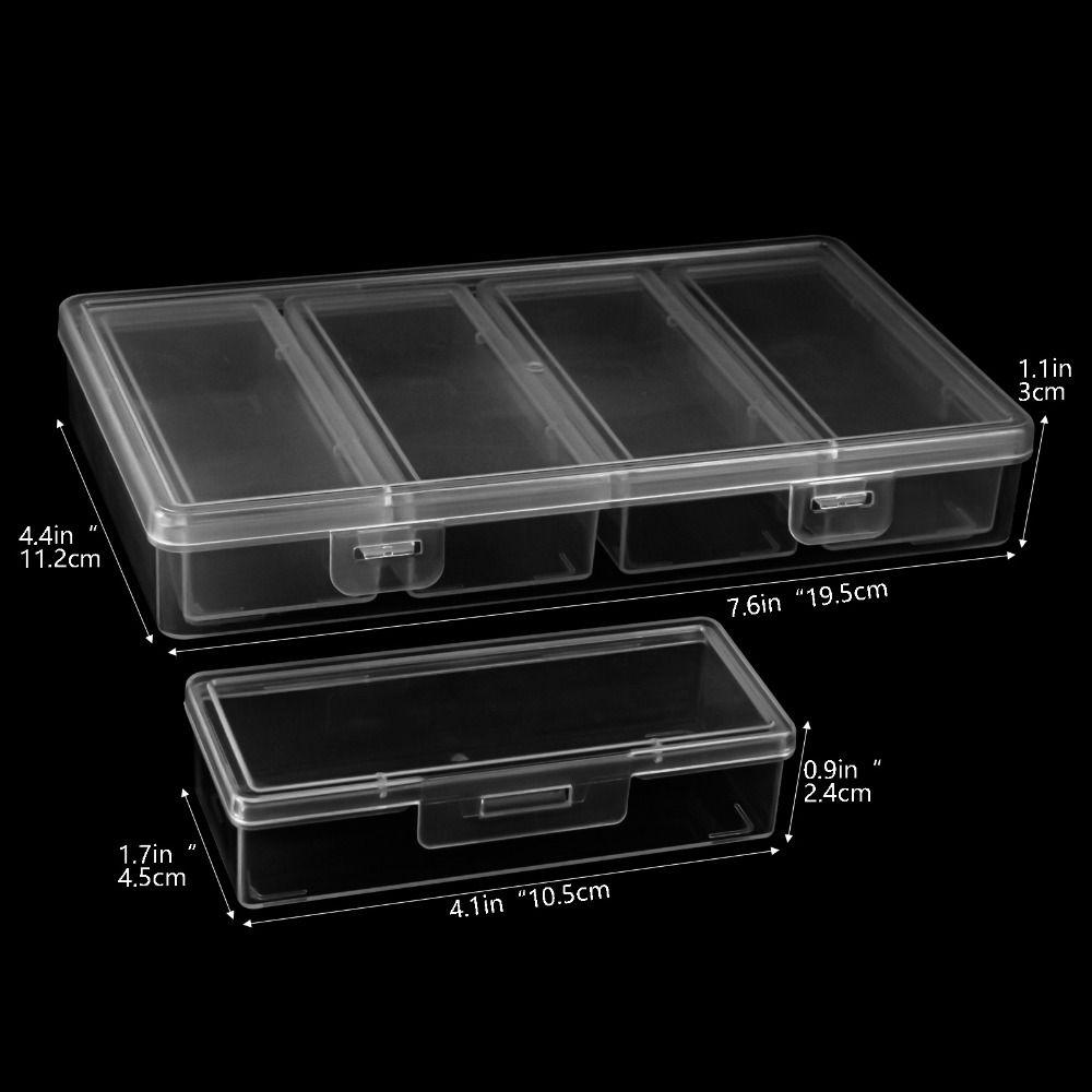 Clear Clear Storage Box Plastic Craft & Sewing Supplies Container Organizer Case Home Storage