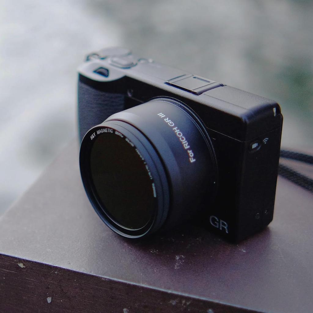 Комплект фильтров Ricoh GR3 Kit магнитного типа, совместимый с защитой объектива Ricoh GRIII PL ND Nano Coating Thin Frame RGR3 H&Y
