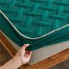 Quilted Bed Mattress Cover Thicken Bed Fitted Sheet Skin-friendly Mattress Topper Cover with Elastic Band Bedcover Bedcloth (No Pillowcase)