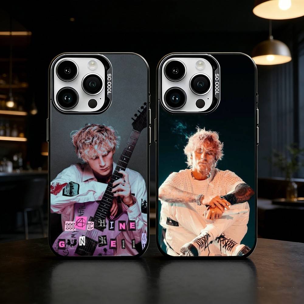 Чехол для телефона MGK LOST A-AMERICANA для iPhone 17,16,15,14,13,12,11, Pro Max, Plus Конфетно-серебристый