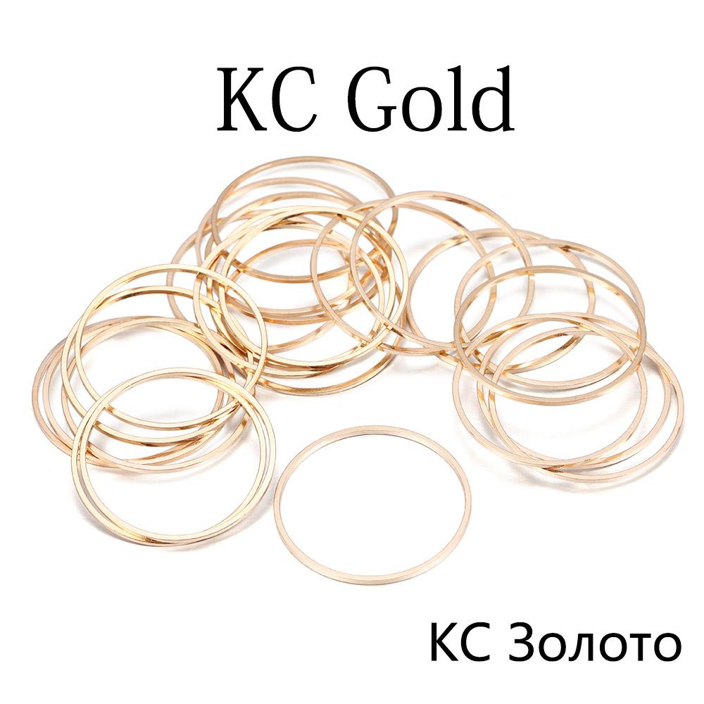 20-50Pcs 8-40mm Brass Round Closed Ring Earring Contract Geometric Earrings Pendants For DIY Jewelry Making Findings Accessories