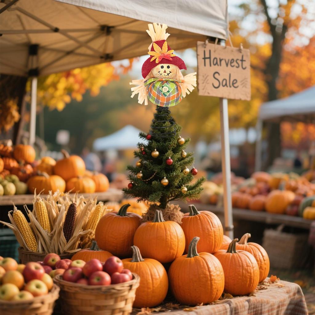 Миниатюрные украшения для дерева на День благодарения, Пугало, Осенние рождественские украшения для дерева, Украшения для домашней вечеринки