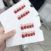 Чистый ручной работы фототерапевтический носимый ноготь красный специальной формы сверло носимый ноготь готовое изделие многоразовый нейл-арт