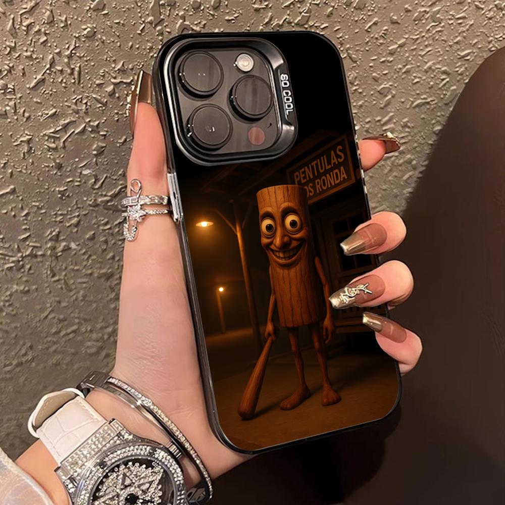 Итальянский Чехол для Телефона Brainrot для iPhone 16 15 14 13 12 11 X XR XS 8 7 Pro Max Plus Полупрозрачный Цветная Печать Роскошный