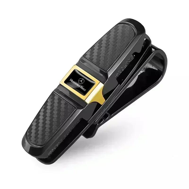 ESU5 ABS Glasses Clip Car Sun Visor Card Ticket Clamp Fastener For Mercedes Benz AMG GLE GLS CLS GLC CLA GLA GLK ML C197 R231 W167
