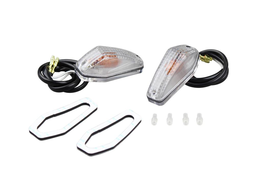 POSH FAITH Motorcycle Supplies Stick-on Turn Signal Aero Sharp Mini