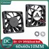 Gdstime 60MM Вентилятор 24V 12V 5V Охладитель 60x60x10MM Осевой Охлаждающий Вентилятор 6010 Двойной Подшипник Бесщеточный Dupont USB Вентилятор для Корпуса ПК Охлаждения CPU