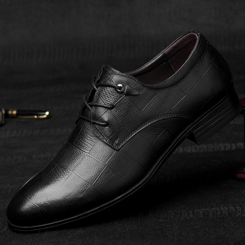 Новые дизайнерские туфли в стиле business casual для мужчин Из натуральной кожи Оксфорды Модная мужская официальная обувь Однотонные кроссовки