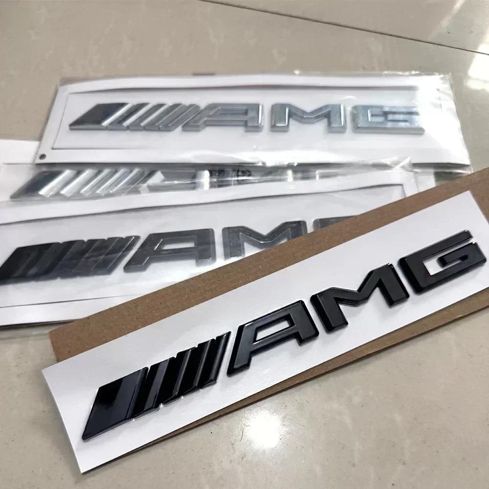 1pcs 3D Car Rear Trunk emblem Decal Letters Sticker For Mercedes Benz AMG A B C E G CLA W211 W203 W204 W210 W124 accessories GI7
