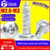 304 Stainless Steel BA Cross Large Round/ Pan Head Self-Tapping Audio Screws M2.6/M3