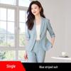 Spring/Summer 2024 Women's Petite Mid-Sleeve Striped Suit Set