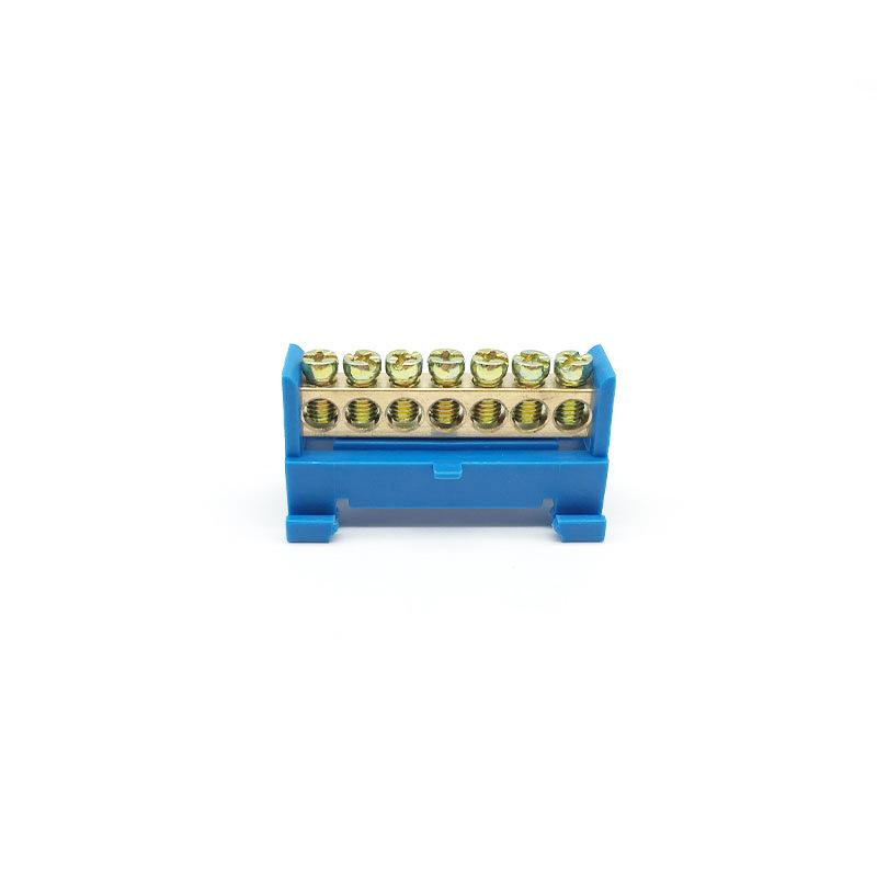 Export-Grade Blue Copper Rail-Mounted Terminal Blocks (6x9 Copper Components) XP0609F
